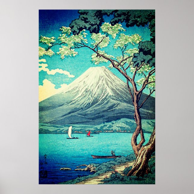 Monte Fuji do lago Yamanaka Poster (Frente)