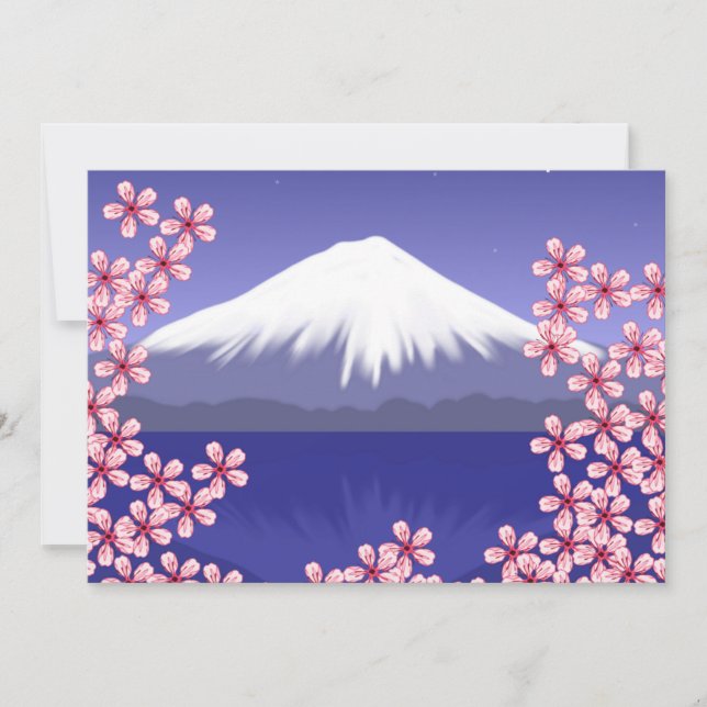 Monte Fuji e Flores de Sakura (Frente)