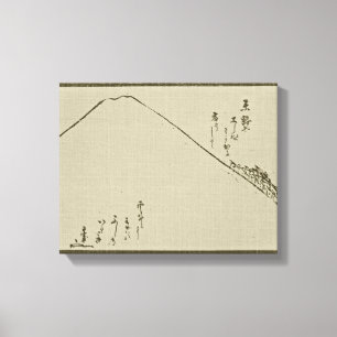 Monte Fuji Sumi-e - Canvas