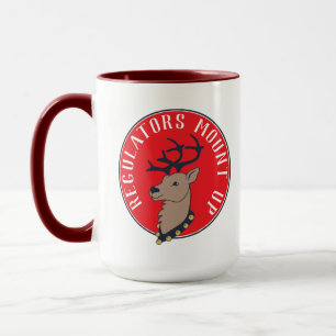 Monte Reindeer na caneca natalina