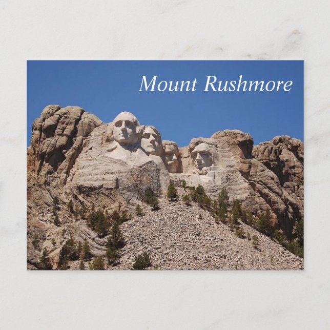 Monte Rushmore - cartão postal (Frente)