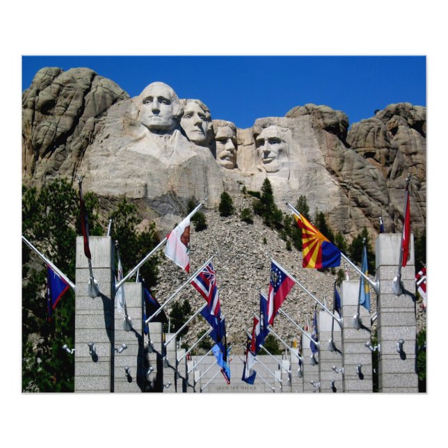 Monte Rushmore Foto Personalizável Souvenir (Frente)