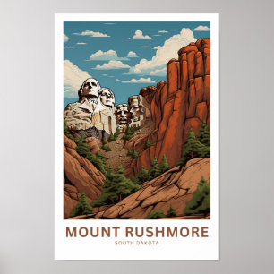 Monte Rushmore South Dakota Viagem Impressão