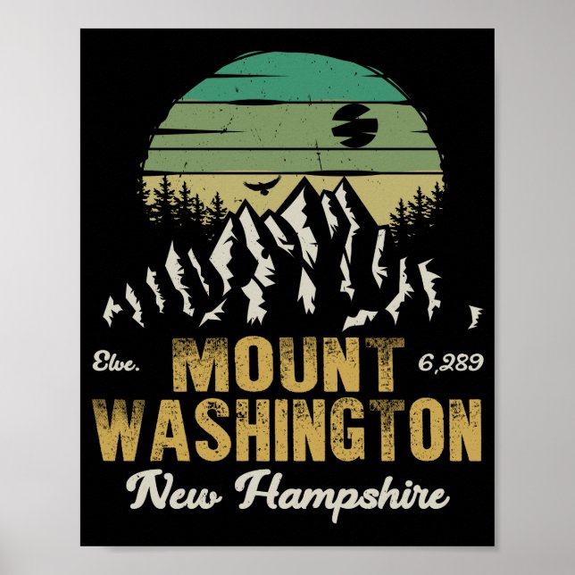 Monte Washington New Hampshire Poster (Frente)