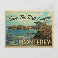Monterey Salve Os Cartões Postais De Vintagem De D