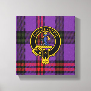 Montgomery Scottish Crest e Tartan Canvas