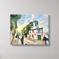 Montmartre Sunset Canvas Print