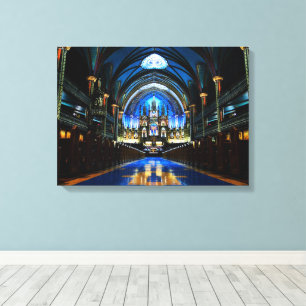 Montreal Notre Dame Cathedral Canvas