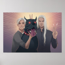 Monty, SImon e Peaches - Poster engraçado