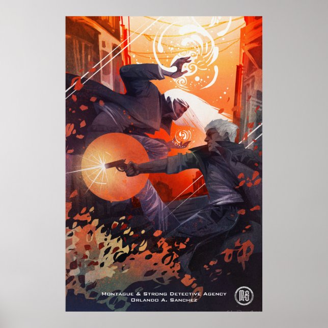 Monty & Simon Poster - Arte de Galen Dara (Frente)