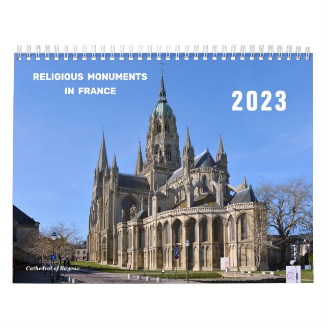 Monumentos religiosos no calendário francês (Capa)