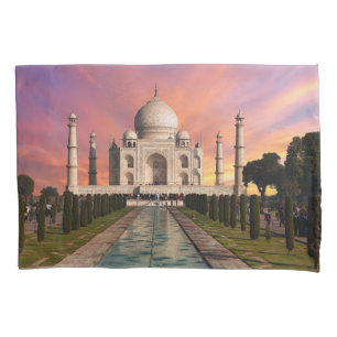 Monumentos Visão Colorida do Taj Mahal