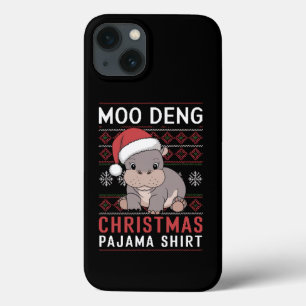 Moo Deng Natal Pajama Matando Família