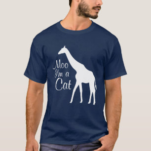 MOO eu sou um t-shirt animal gráfico engraçado d