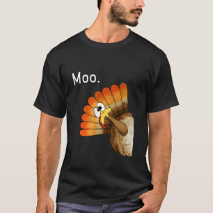 moo peru engraçado ação de graças T Camisa de Long