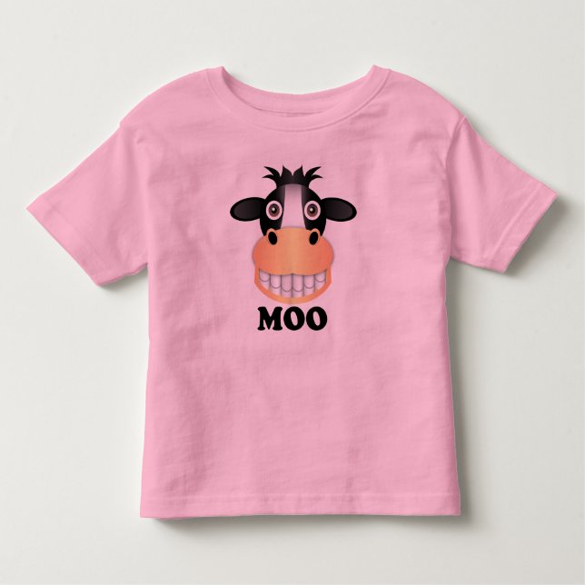Moo - Toddler Fine Jersey T-Shirt  (Frente)