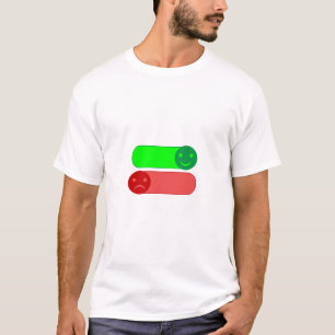 Mood Switch T-Shirt de Homens Emoji