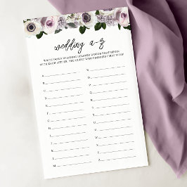 Moody Anemone Purple Floral Chá de panela A-Z Jogo