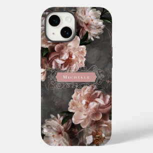 Moody Floral Vintage, cor-de-rosa, oscila de forma