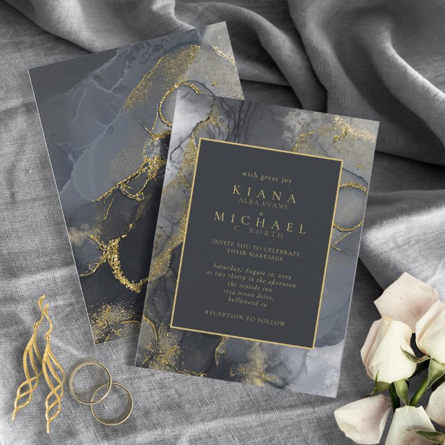 Moody Ink Charmalho Dourado Abstrato ID988 (Criador carregado)