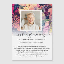 Moody Photo Sympathy Funeral Prayer Card