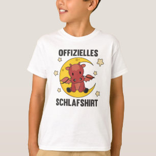 Moon Animal Dragon Oficial do Sono Camisa Dragão V