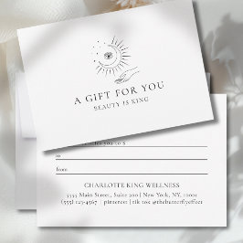MOON EYE HAND STARS BUSINESS GIFT CERTIFICATE 