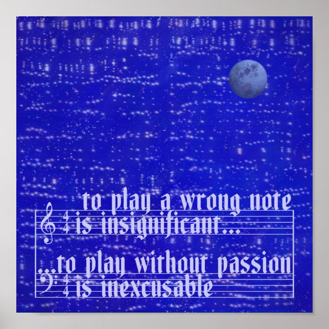 Moon Music Poster (Frente)