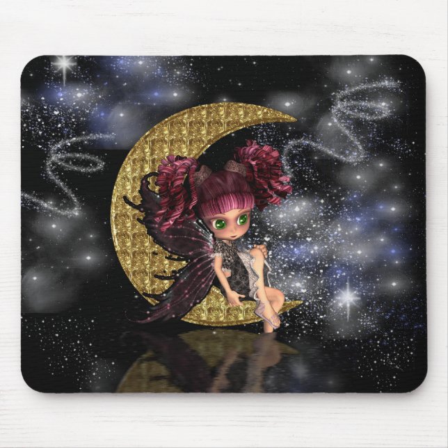 moon o mousepad feericamente, esteira do rato, (Frente)