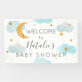 Moon & Stars baby shower banner