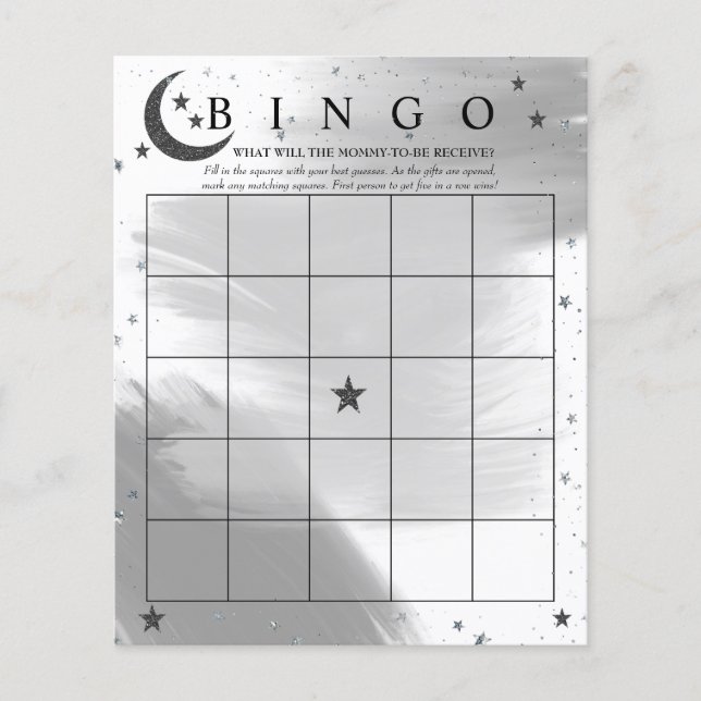 Moon Stars | Bingo | Jogos Chás de fraldas (Frente)