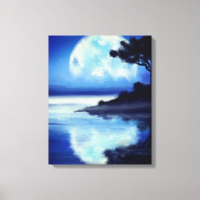 Moon Tales Canvas Imprimir Pintura Espelho (Frente)