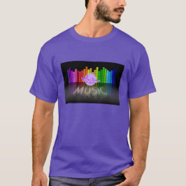 MoonDreams Music Equalizer Sente T-Shirt Roxo