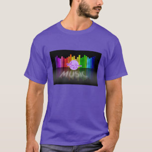 MoonDreams Music Equalizer Sente T-Shirt Roxo