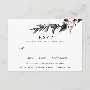 Moonlight Bloom ESCOLHA DE REFEIÇÕES RSVP DE CAS