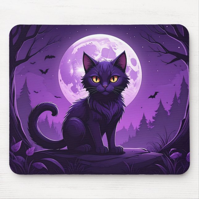 Moonlight Cat Mousepad (Frente)