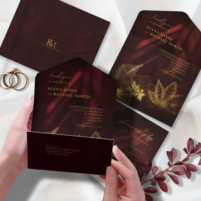 Moonlight Romance Wedding Burgundy ID881 (Criador carregado)