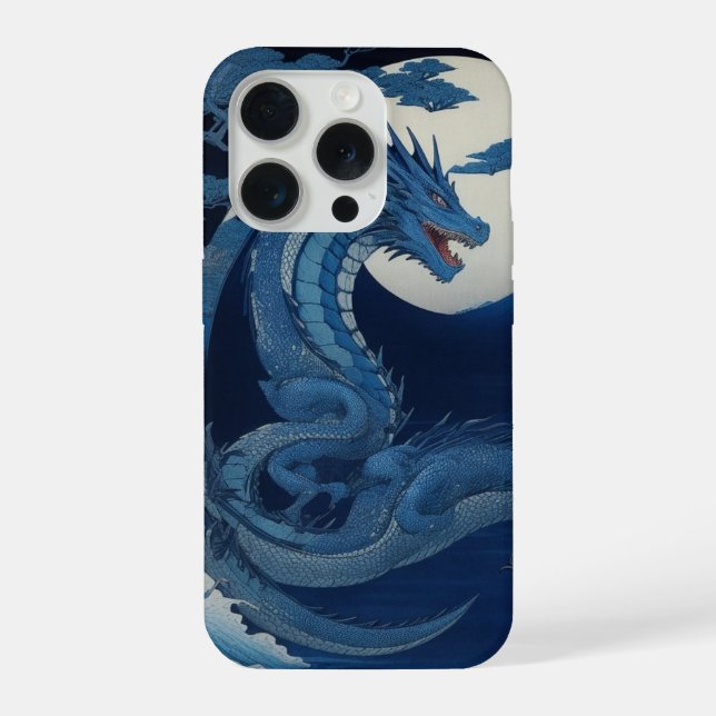Moonlit Dragon of Fuji Phone Case (Verso)