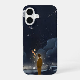 Moonlit Dreams – iPhone 16 Case | Night Sky Illust