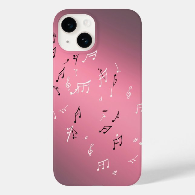 Moonlit Melody: capas de iphone de Notas Musicais  (Verso)