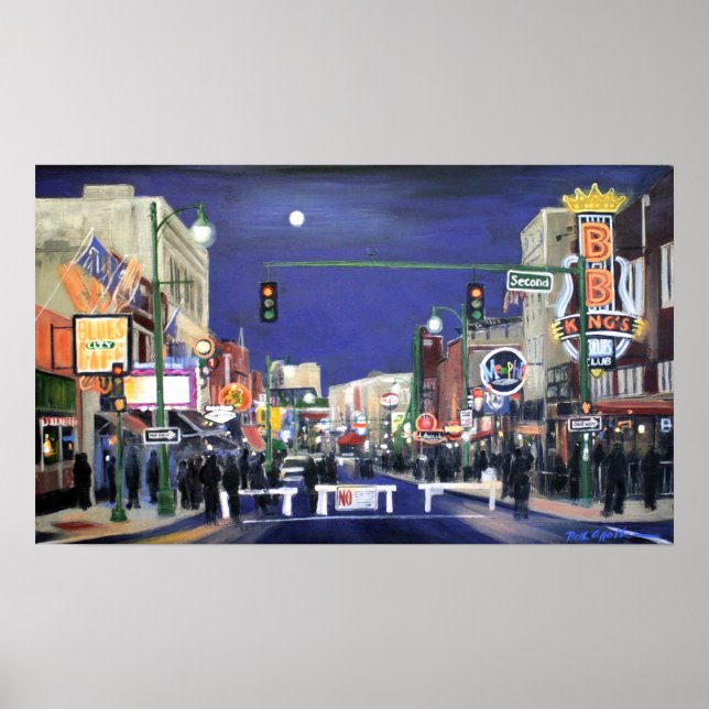Moonlit Memphis Poster (Frente)