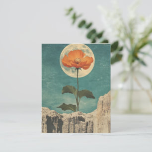 Moonlit Orange Bloom - Vintage Boho Charm