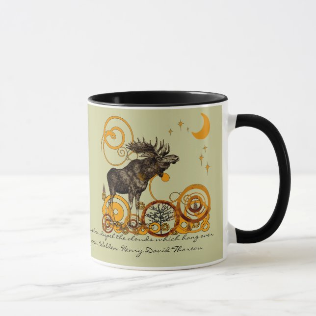 Moose Caneca de cerveja-Walden, Henry David Thorea (Direita)