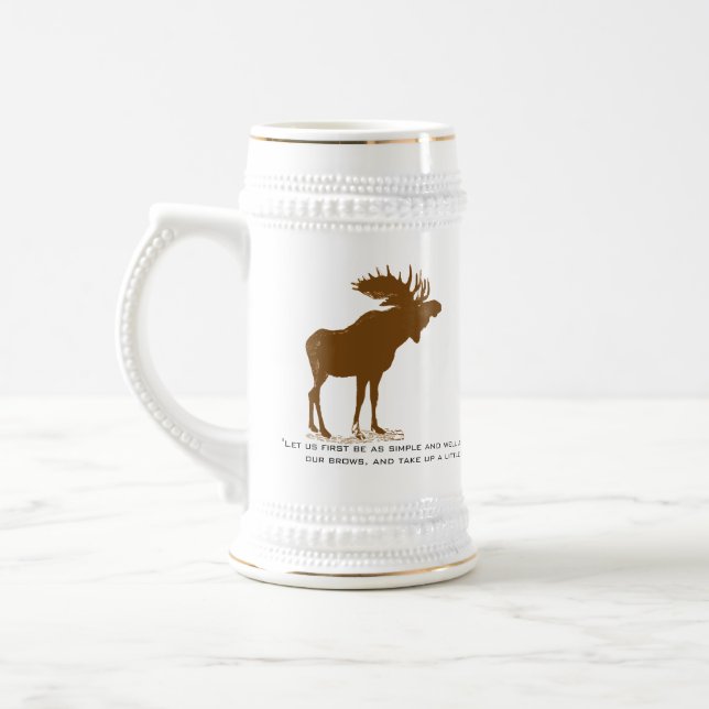 Moose Caneca de cerveja-Walden, Henry David Thorea (Esquerda)
