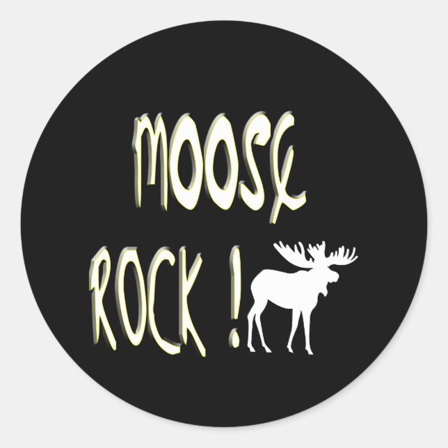 Moose Rock! Adesivo (Frente)