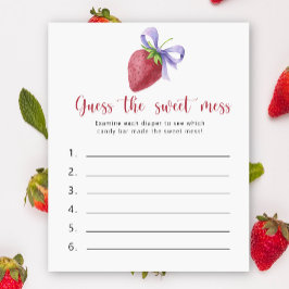 Morango - Adivinha o jogo da bagunça doce