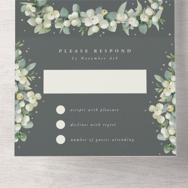 Morango de Neve Verde+apenas Recepção de casamento (Inferior Interna)
