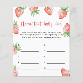 Morango - Diga o nome do jogo de chá de Comida