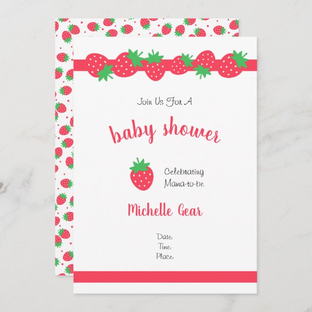 Morango Doce (Frente/Verso)