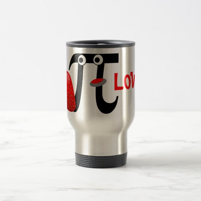 Morango IP LOVER Caneca de viagem de alumínio (Centro)